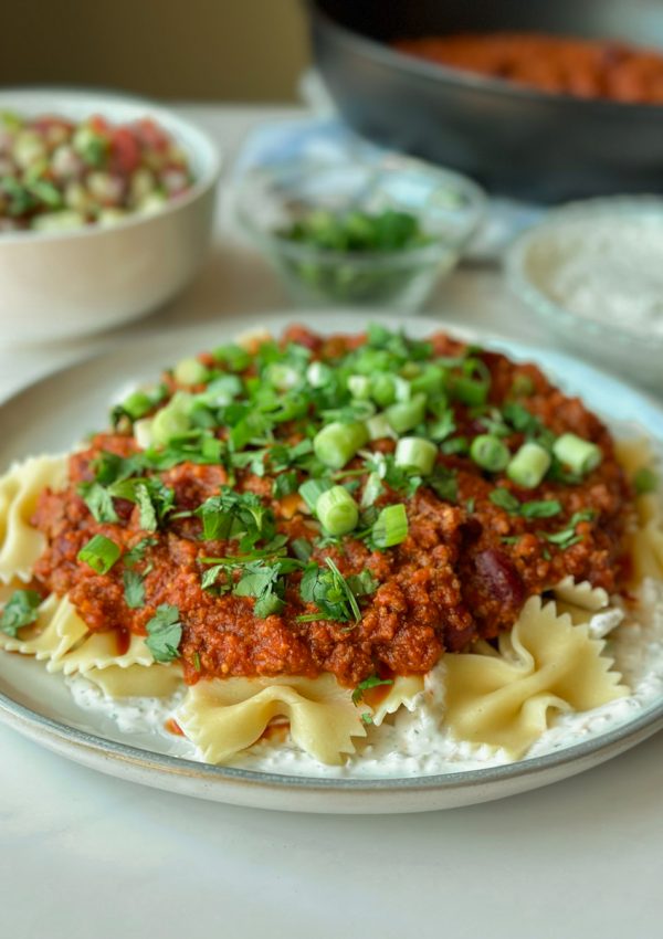 a plate of afghan macaroni