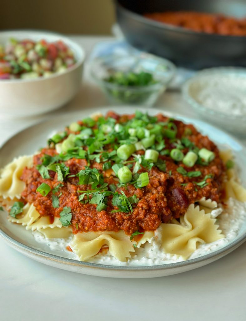 a plate of afghan macaroni