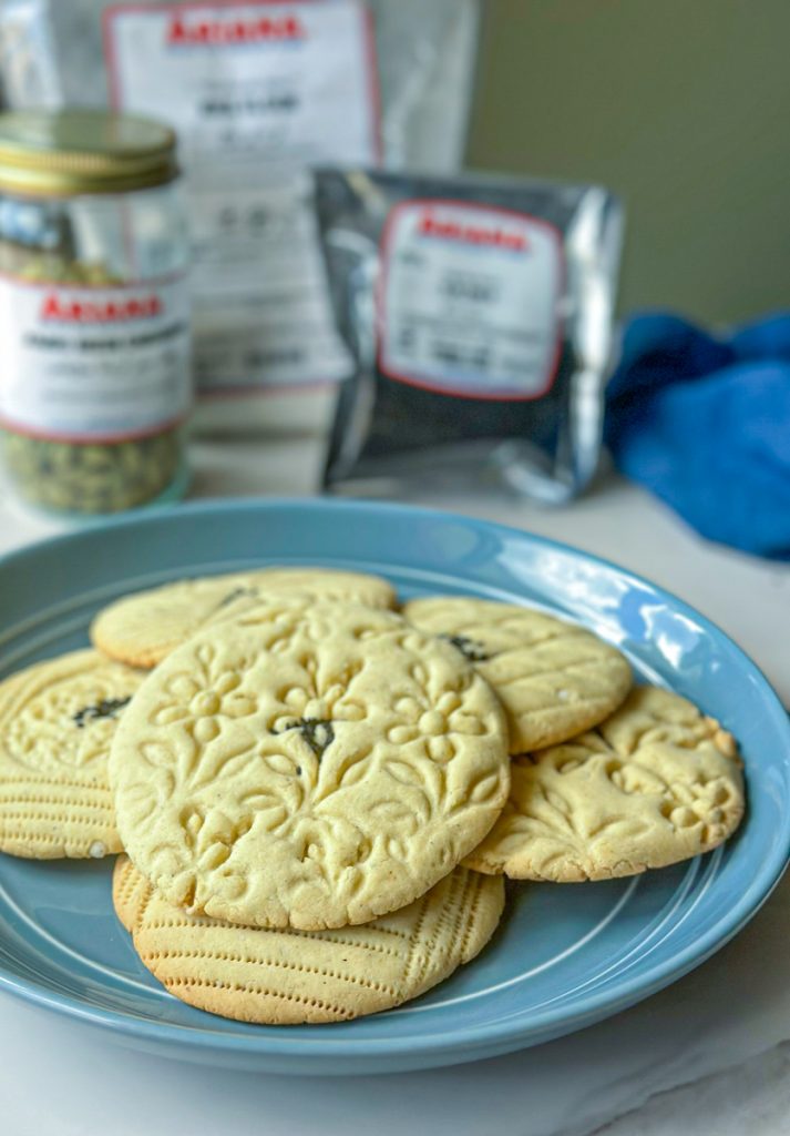 Kulche Birinji, an Afghan rice cookie that is both delicious and a work of art! Our kids love helping their bobo prepare and decorate them before holidays and take great pride in eating the ones they made.