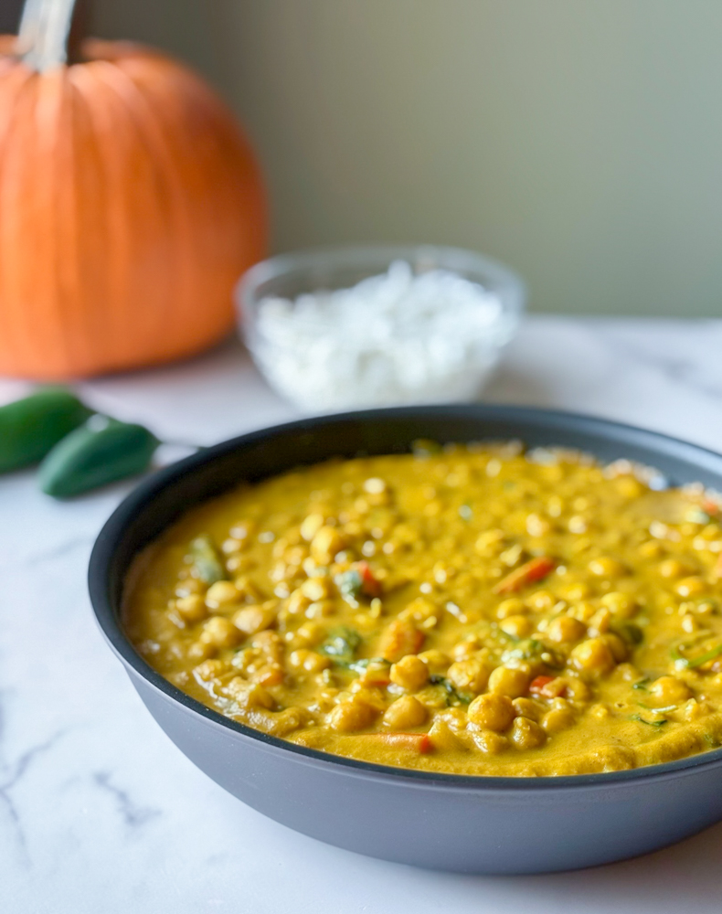 Pumpkin Coconut Curry with Chickpeas